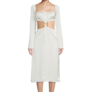 WeWoreWhat NWT cutout satin dress